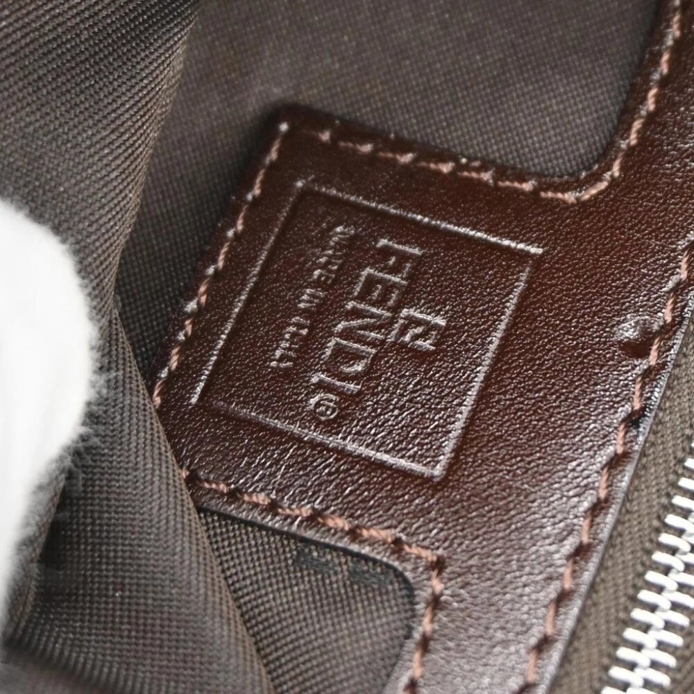 Fendi Brown Canvas Zucca Handbag - Picture 7 of 10